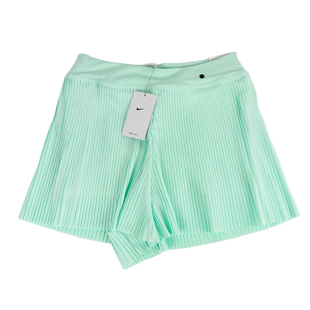 NIKE Women's Dri-FIT Ace Pleated Golf Shorts NWT Mint Foam Tennis Green Skort - Picture 10 of 15